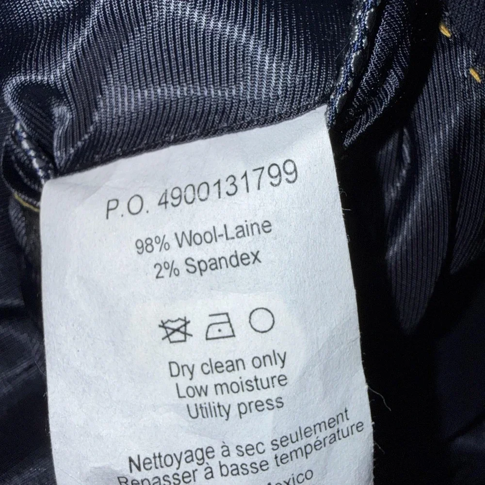Hickey Freeman Blazer Mens 40R Navy Wool Stretch Two Button Lined Sport‎ Coat